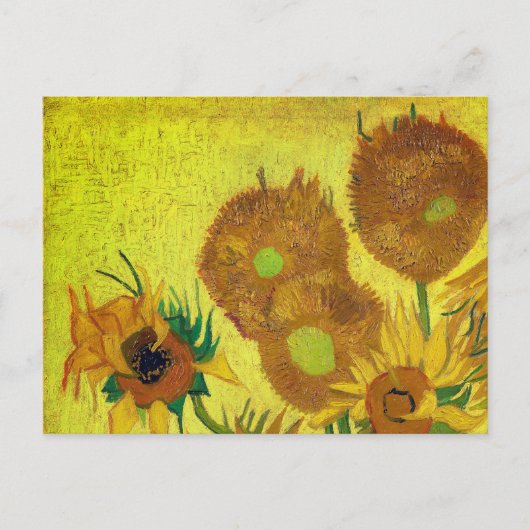 Zonnebloemen (Van Gogh) Postkarte (Vorderseite)