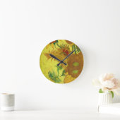 Zonnebloemen (Van Gogh) Runde Wanduhr (Zuhause)