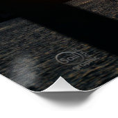 Zonsondergang met windmolen, Rustgevend relaxt. Poster (Ecke)