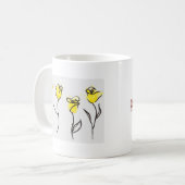 Zonta Kaffee-Tassen-Gelb-Rose - mit IHREM Logo! Kaffeetasse (Vorderseite Links)