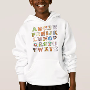 Zoo Animal Alphabet Letters ABCs Lernen Hoodie