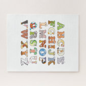 Zoo Animal Alphabet Letters ABCs Lernen Puzzle (Horizontal)