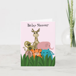 Zoo Animal Baby Dusche Einladung