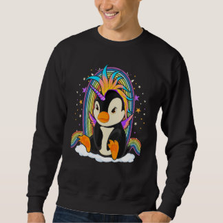 Zoo Animal Bird Rainbow Pinguincorn Fantasy Unicor Sweatshirt