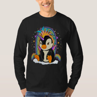 Zoo Animal Bird Rainbow Pinguincorn Fantasy Unicor T-Shirt