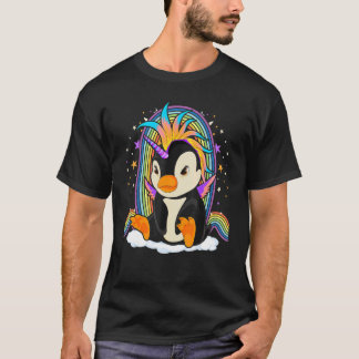 Zoo Animal Bird Rainbow Pinguincorn Fantasy Unicor T-Shirt