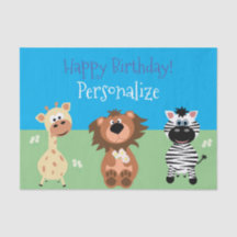 Zoo Animal Birthday Party