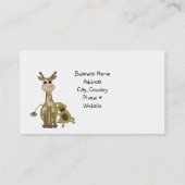Zoo Animal Business Card Visitenkarte (Rückseite)