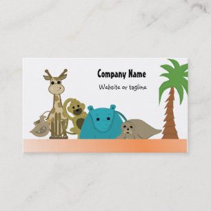 Zoo Animal Business Card Visitenkarte