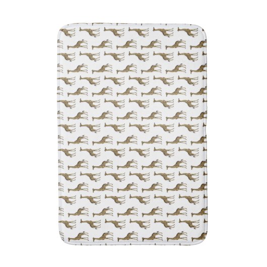 ZOO ANIMAL GIRAFFE BATH MAT BADEMATTE (Vorderseite Vertikal)