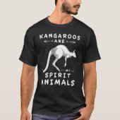 Zoo Animal Kangaroos sind meine Geisttiere Kangar T-Shirt (Vorderseite)