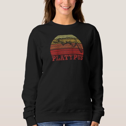 Zoo Animal Platypus Raglan Sweatshirt (Vorderseite)