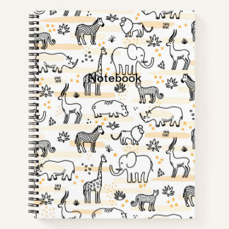 Zoo Animal Wildlife Notizblock