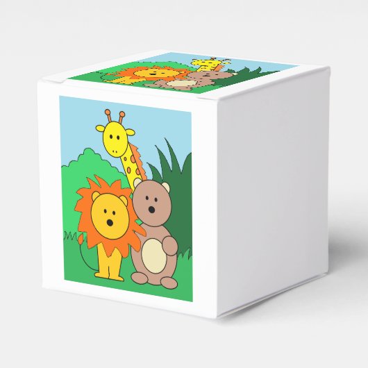 "Zoo Animals" Fevor Boxen Geschenkschachtel (Vorderseite)