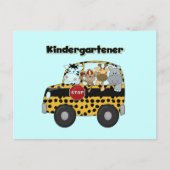 Zoo Animals Kindergartner Postkarte (Vorderseite)