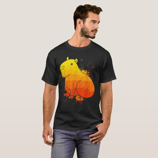 Zoo Animals Rodent Capybara T-Shirt (Vorne ganz)