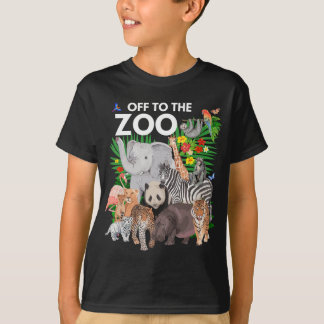 Zoo Animals Safari Party Ein Tag im Zoo Safari Z T-Shirt