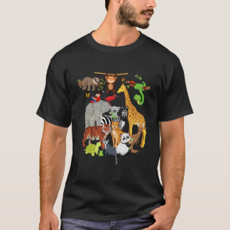 Zoo Animals Wildlife Py Zoo Day 26 Animals T-Shirt