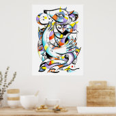 Zoo Aquarellfarben Poster (Küche)