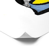 Zoo Aquarellfarben Poster (Ecke)