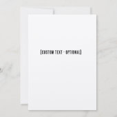 Zoo Birthday Invite - Custom Animal Party Card Einladung (Rückseite)