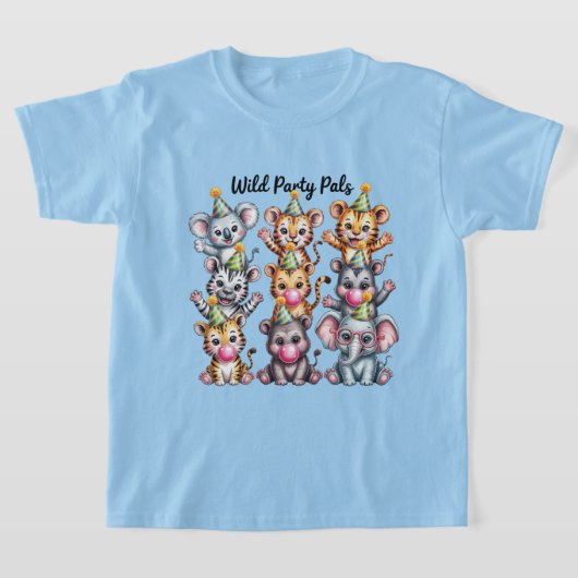 Zoo Birthday Party Animals, Fun Party Animal Squad T-Shirt (Ablage )