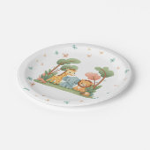 Zoo Birthday Party Pappteller (Schrägansicht)