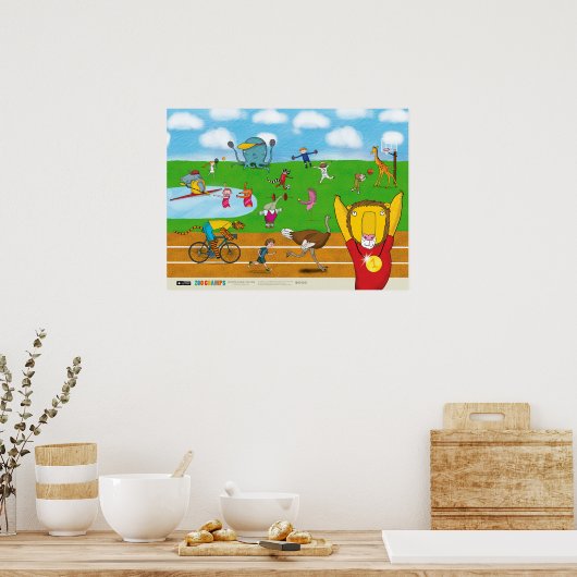 Zoo Champs Poster (Küche)