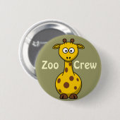 Zoo-Crew-Giraffe Button (Vorne & Hinten)
