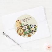 Zoo Crew Jungle Animals Gefallen Sticker - Tan (Umschlag)