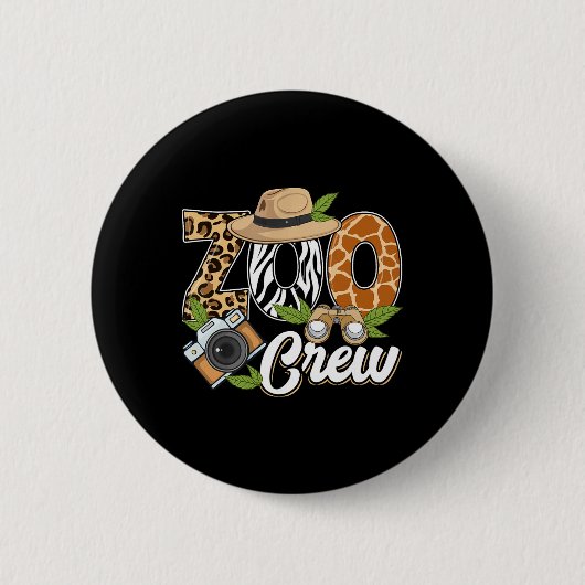 Zoo Crew Safari Animals Wildlife Animal Wild Field Button (Vorderseite)