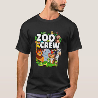 Zoo Crew Safari-Party Ein Tag im Zoo Safari Zoo  T-Shirt