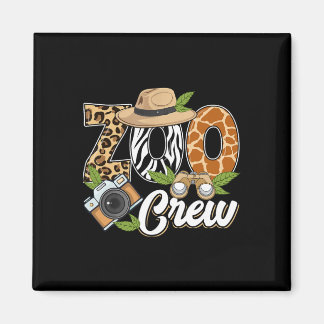 Zoo Crew Safari-Tiere Wildtiere Tier Wild Feld Magnet