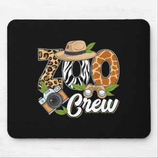 Zoo Crew Safari Tiere Wildtiere Tiere Wild Feld Mousepad
