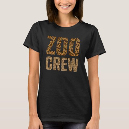 Zoo Crew Wilde Tiere Safari Tierwelt T-Shirt (Vorderseite)