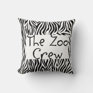 Zoo-Crew Zebra Print Design Throw Kissen