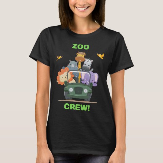 Zoo Day Out  & Cute Zoo Crew T-Shirt (Vorderseite)