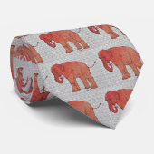 Zoo-Elefant Krawatte (Gerollt)