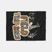 Zoo Field Trip Squad Field Day 2025 Matching Teach Fleecedecke (Vorderseite (Horizontal))