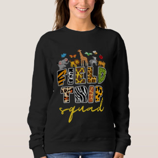Zoo Field Trip Squad Matching Lehrer Schüler Junge Sweatshirt
