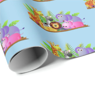 Zoo Friends Wrapping Paper Geschenkpapier