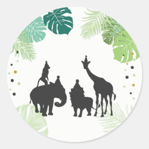 Zoo Gastgeschenk Tags Safari Umschlag Aufkleber Ju
