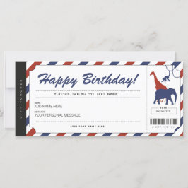 Zoo - Geburtsdatum Geschenkgutschein