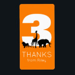 Zoo Geburtstagsparty danke Ihnen Aufkleber<br><div class="desc">Nach der wilden Feier Ihres Party,  schicken Sie Zuhause-Goodies-Taschen oder Dankeschön-Notizen mit koordinierenden Aufklebern. Wie bei der Einladung zum Zoo-Geburtstag kann auch das Alter bearbeitet werden,  und die orangefarbene Hintergrundfarbe kann durch Klicken auf "Anpassen" und anschließend auf "Hintergrundfarbe auswählen" angepasst werden.</div>