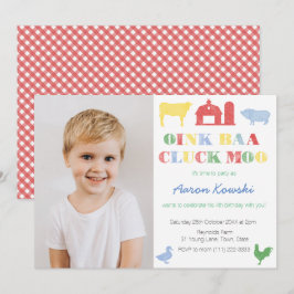 Zoo Geburtstagsparty für Junge, Landtiere Einladung