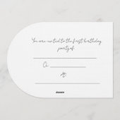 Zoo-Geschenkpapier für Babys Einladung (Rückseite)