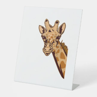 Zoo Giraffe Animal - African Savanna Zookeeper Saf Sockelschild