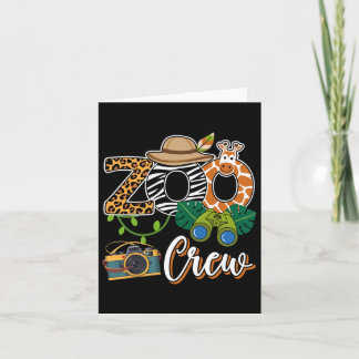 Zoo Giraffe Crew Safari Tierpark Kindermädchen Karte