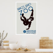 Zoo Guide Monkey 1937 WPA Poster (Küche)