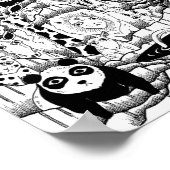 Zoo inmitten der Nacht. Poster (Ecke)